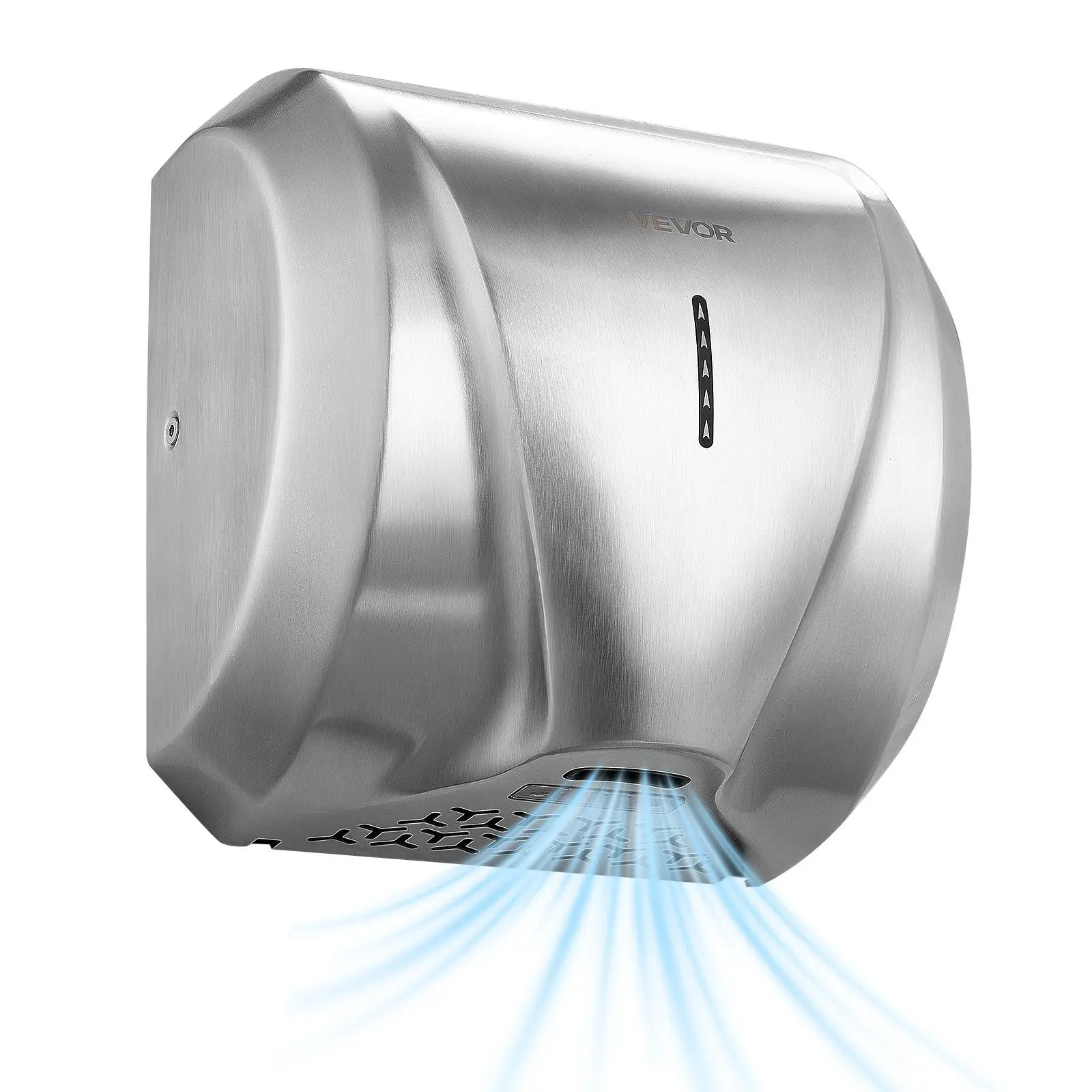 【SummerFinds】VEVOR Hand Dryer, 1800W Modern Bathroom Fixture Accessories, Automatic High-Speed HEPA Filter Fast-Drying, Heavy-Duty Brushed Stainless Steel, 110-120V AC Commercial Wall-Mounted for Restroom, Hotel