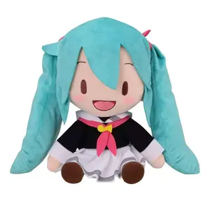 30cm Hatsune Miku Official Fuwa Petit School Uniform Stuffed Plush Toy Soft Cuddly Great Texture Authentic Plushie Fan Collection Holiday & Birthday Gifts