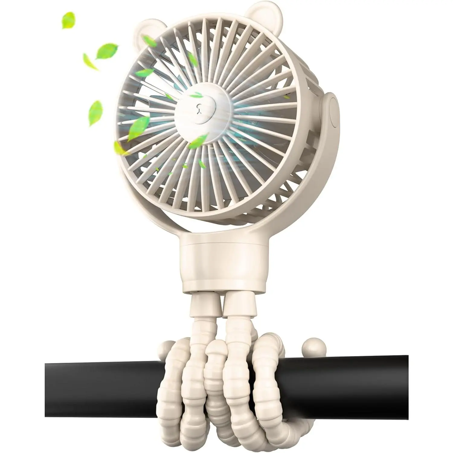 Portable Mini  Fan,  Operated Small Clip on Fan, Detachable Flexible Tripod  Fan with 3 Speed, Rechargeable Personal Fan for  Seat  Treadmill Travel