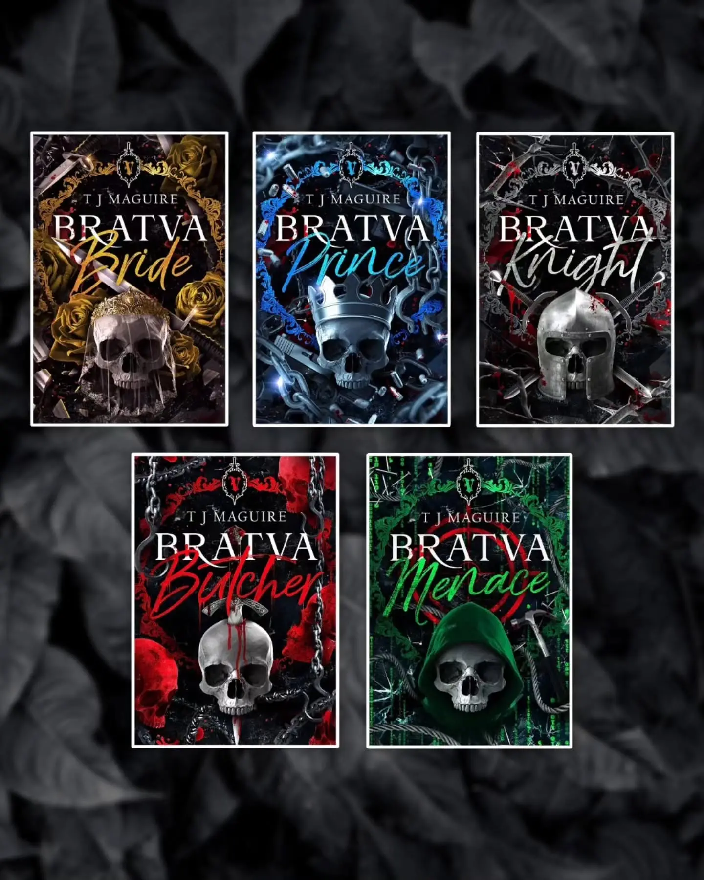 The Bratva Series Complete 5-Book Set by T J Maguire – Dark Mafia Romance Collection, Interconnected Crime Family Novels for Adult Readers