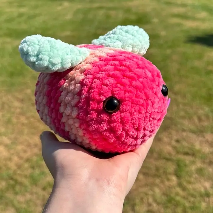 Crochet Strawberry Bee