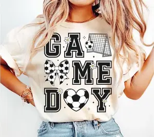 Soccer Game Day Tshirt, Coquette Soccer Shirt, Soccer Mama T-Shirt, Unisex Crewneck Sweatshirts & TShirts