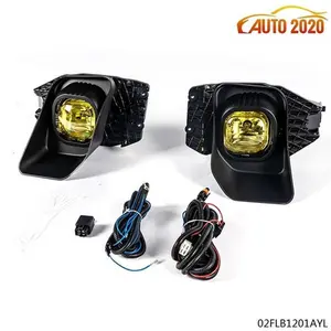 Driving Fog Light +Wiring+Bezel Fit For 11-16 Ford F250-F550 Super Duty Yellow U