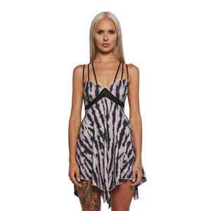 Clear Curiosity Handkerchief Dress - Light Brown