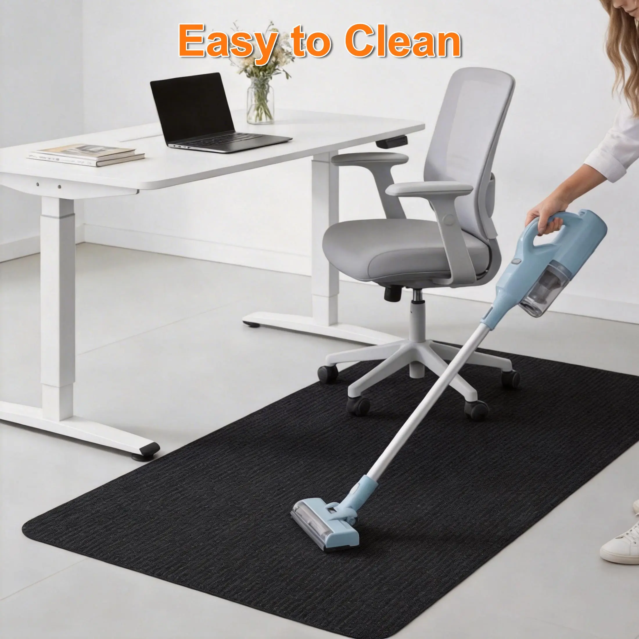 55" x 35" Practical Non-Slip Indoor Mat for Hardwood, Tile & Carpet Floors - Office Desk Computer Gaming Chair Floor Protection Mat