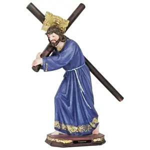Nazareno  8"-12" Inches Tall Jesus de Nazareth Estatua Brand New Semana Santa  Nazarene Religious art image, home decor, wall decor, church events, gifts
