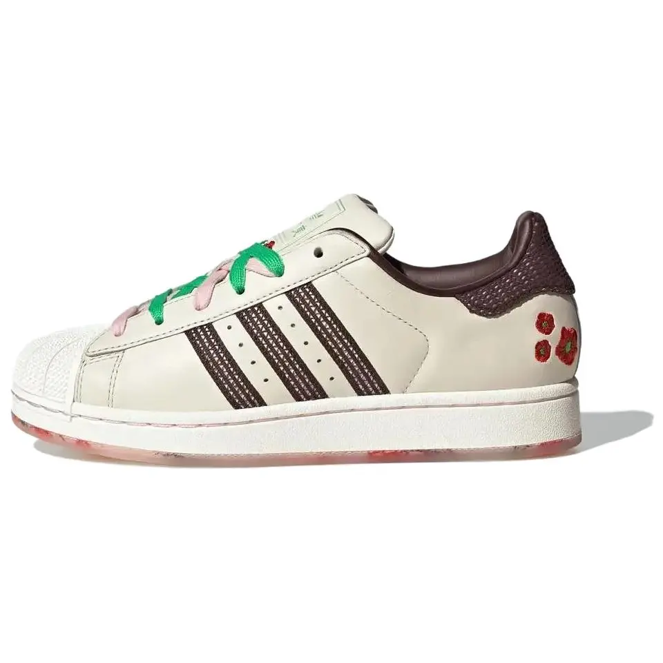 Adidas Originals Superstar "Sakura" Unisex Low-Top Casual Footwear - Beige Maison Mihara Walking Shoes, House White Official Trainer with Comfortable, Versatile, Durable Thin Sole