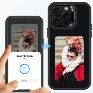 Keefrash Smart E-Ink Phone Case For iPhone ,Photo Changing Phone Case,4.0" Four Color E Ink Screen With NFC Transfer,  Supports MagSafe Charging, Custom Phone Protective Case, Anti-Drop Water-Resistant, Unique iPhone Cases