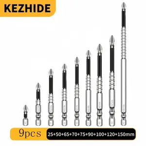 9-Piece K5 Anti-Slip Impact Screwdriver Bit Set, High-Magnetic Power Drill Bits, Durable Non-Slip Design, Easy Assembly, Home Repair Solution