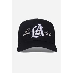 LA Logo A-Frame Snapback | Black - Kegs Sluggers Collab
