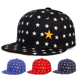 Children’s Five-Pointed Star Embroidery Baseball Cap – Adjustable Hip-Hop Hat for Boys and Girls Casual Outdoor Hat for Spring and Autumn