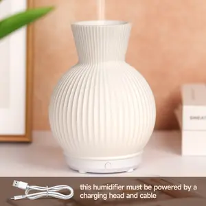 80ML USB Decorative Warm Light Resin Essential Oil Ultrasonic Aromatherapy Machine, USB Powered Humidifier, Portable Air Purifier for Home & Office Use