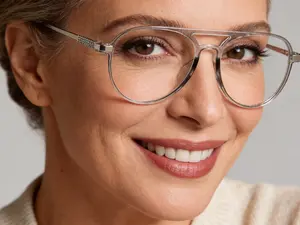 HAITONGCR-Reading Glasses Aviator Anti Blue Light VisionShield 18g Acetate Readers for Women Non-slip HD Aspheric for Computer Smartphone Screen Work High Quality Eyewear Black