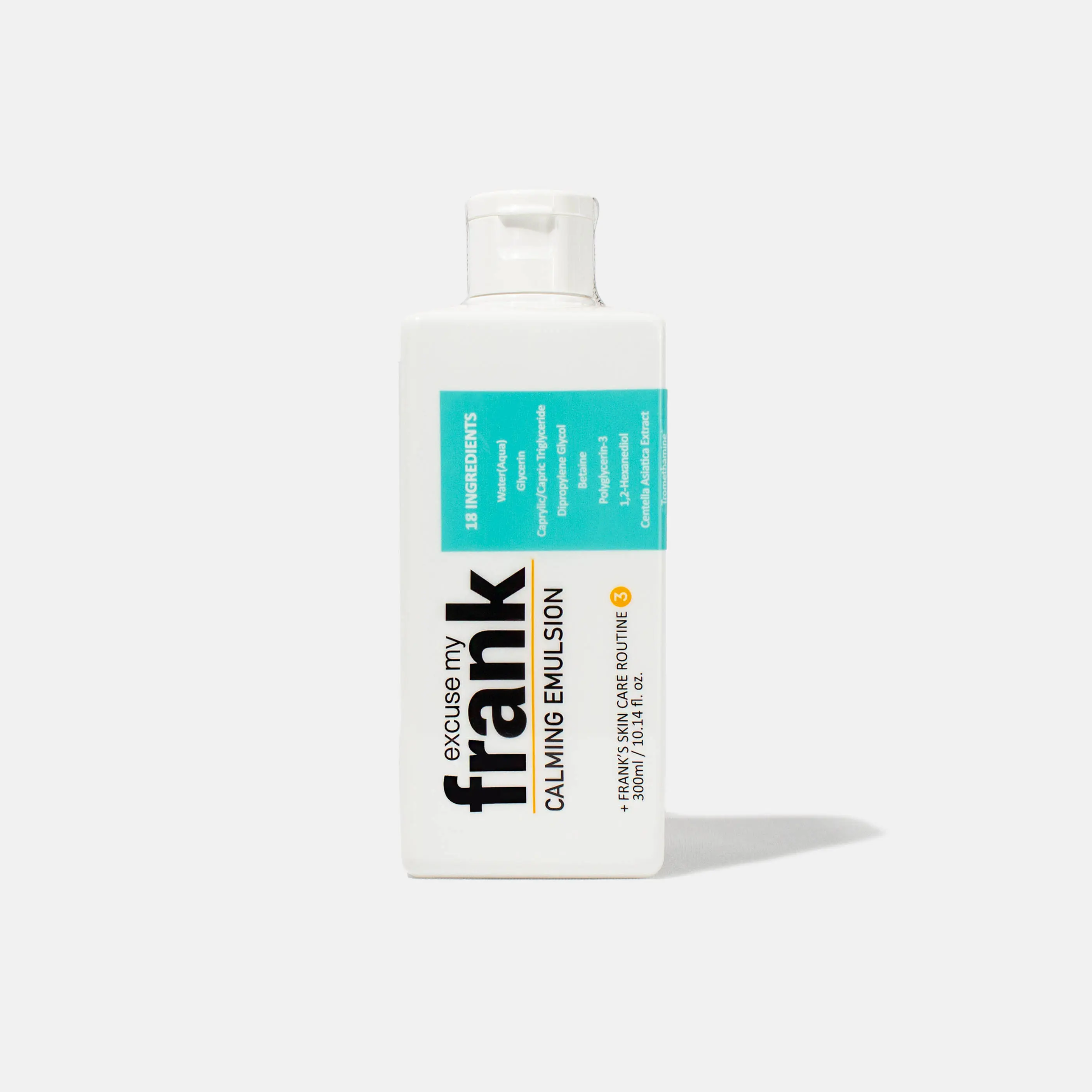 [Excuse My Frank] Korean Skincare Milky Emulsion Serum - Fragrance-Free, Plant-Based, Cruelty-Free Hydrating Serum for Dry Adults, Soothing Relief, Skin Repair, Natural Extracts, 300ml-10.14 fl.oz.