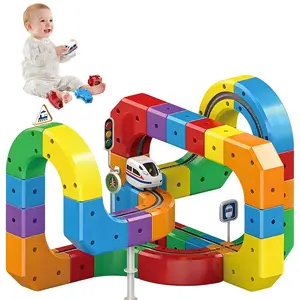 The Ultimate DIY Magnetic Train Set!#STEMToy #CreativePlay #KidsGift Boost Intelligence & Creativity. The Perfect Birthday Gift for Boys & Girls!