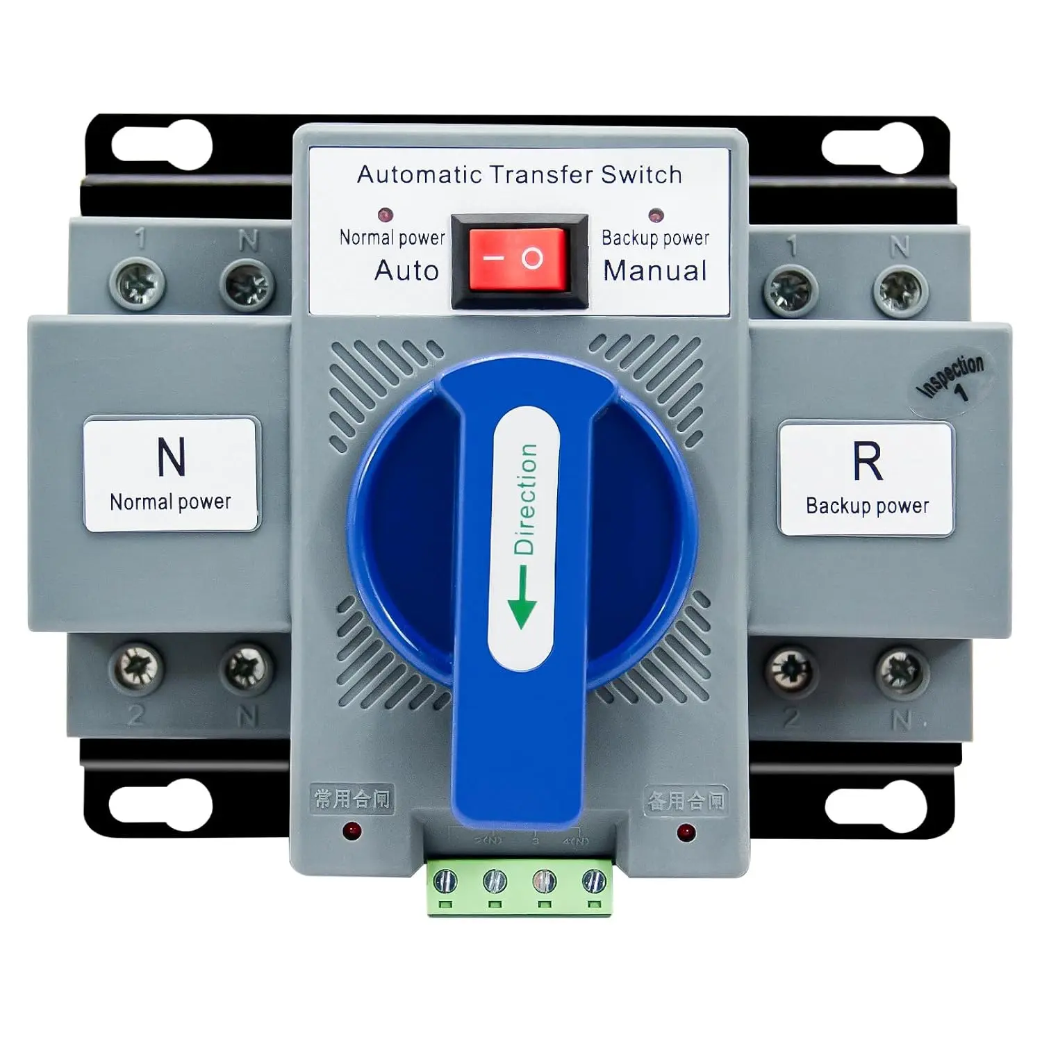 AC110V Dual Power Automatic Transfer Switch 2P 63A ATS 50Hz/60Hz | Generator Changeover Switch,ATS,Auto/Manual dual control for Generator Home Backup Power