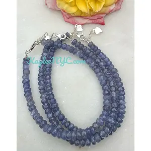 Wholesale 3 Pcs Natural Tanzanite Bracelet with 925 Sterling Silver Clasp 3.5-5mm