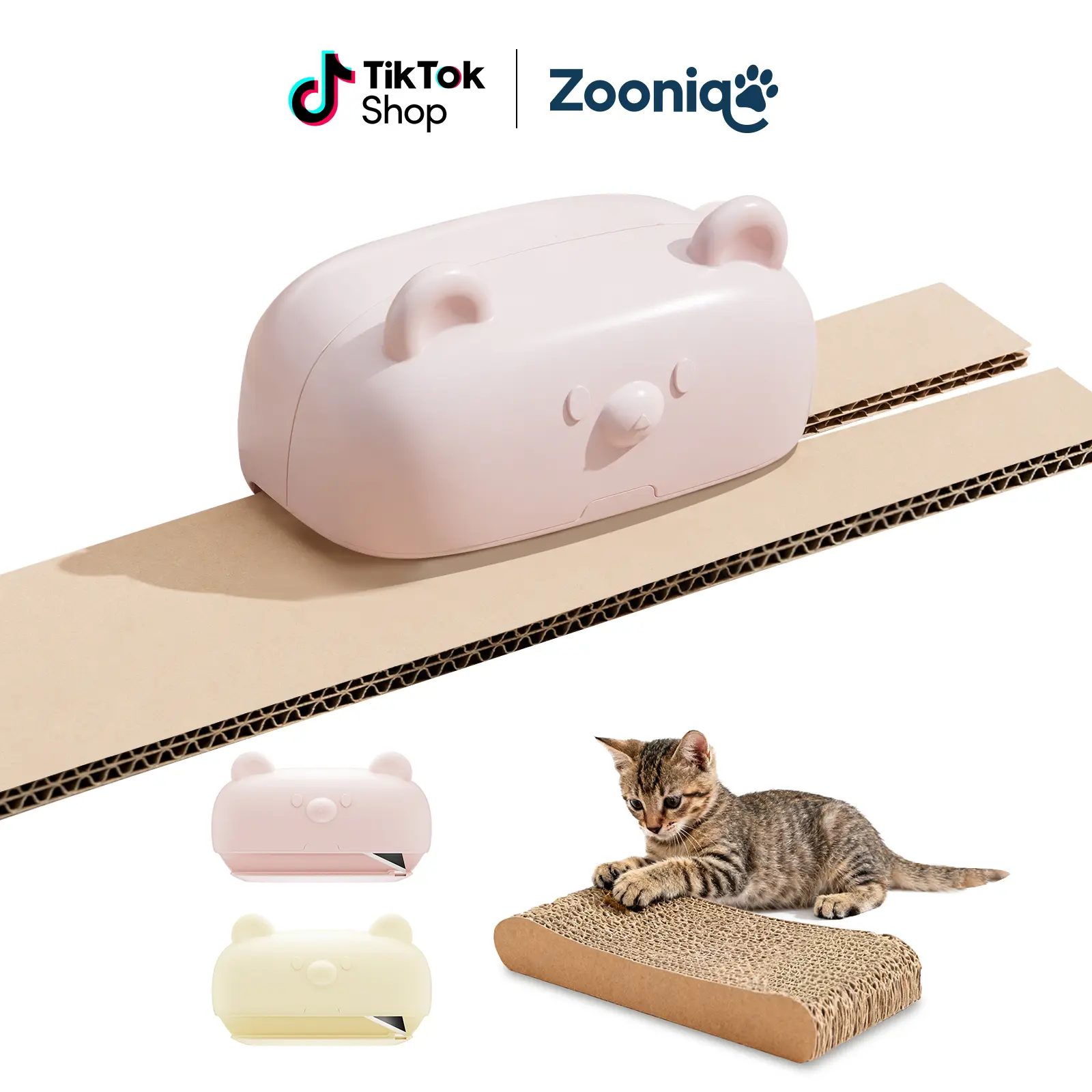 Zoonigo DIY Cardboard Cutter for Cat Scratchers & Crafts – Turn Old Boxes into Creative Projects, Safe Tool for Family DIY Fun Cutting Supplies Office Gadgets