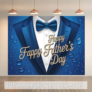 A 2D Flat Banner That Says 'Happy Fappy Father'S Day', Suitable for Family Gatherings, Weddings, Birthdays, Coming-Of-Age Celebrations, Ceremonies, Christmas, Thanksgiving, Seasonal Events, Entryways, Room Decoration
