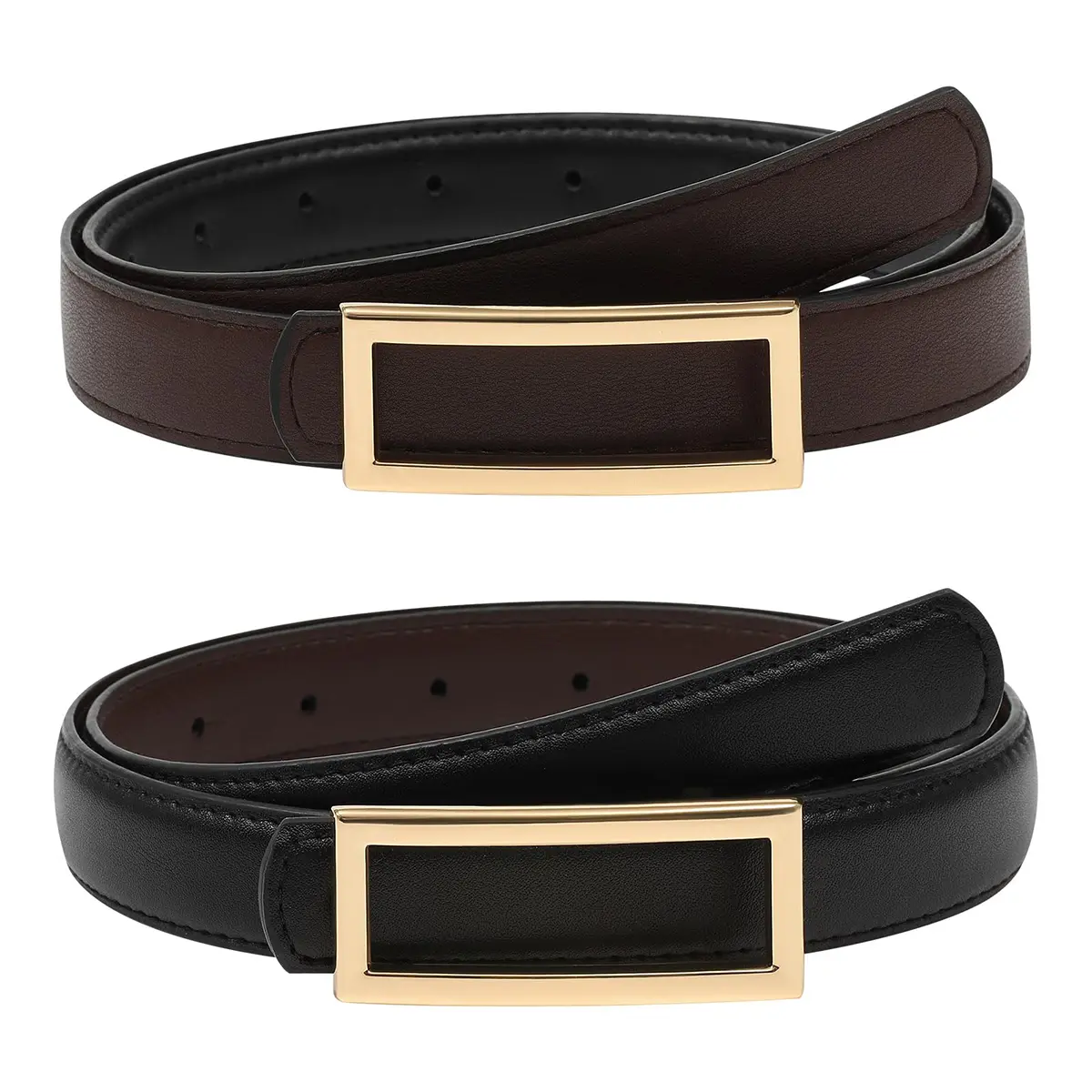 1 Count Reversible Belt(Black-Coffee)
