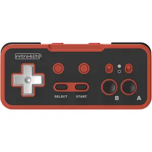 Retro-Bit Origin 8 Wireless Controller for Original NES, PC/Windows, MacOS, USB Devices, Switch Online - Black/Red