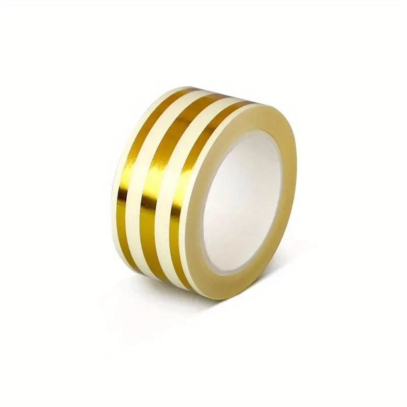 1 Roll 500cm/196.85in Waterproof and Wear-Resistant Gold Accent Seam Tape for Tile, Floor, and Wall Decoration