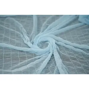 Melody Gathered Stretch Mesh Fabric | Blue Moon Fabrics