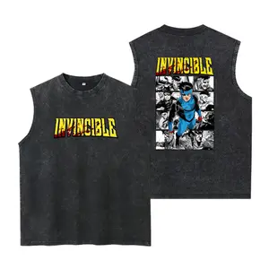 Superstyle Limited Edition Emperor Mark Grayson Invincible War Comic Double Printed Oversize Lightweight Tank Top TV Series Graphic Tank Top