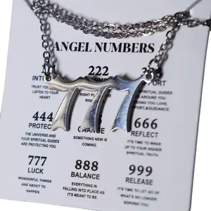Angel Numbers Necklace | Stainless Steel