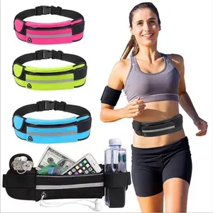 1/2-Piece Unisex Running Waist Bag, Ultra-Lightweight Non-Bounce Waist Storage Pouch, Fitness Training Waist Belt Sports Waist Bag, Adjustable Waist Belt Bag