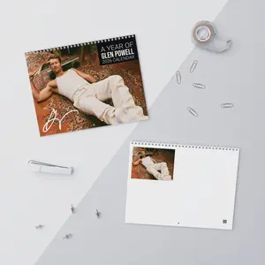 Glen Powell Wall Calendar 2026, Glen Powell Calendar Gift, Glen Powell Christmas, Glen Powell Fan Merch, Glen Powell Birthday