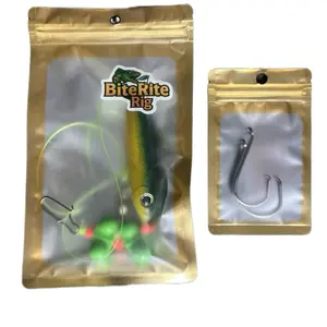 The BiteRite Rig (GREEN & YELLOW ONE PACK) by Fishin Wit The Fam! Handmade Catfish Rig with Durable Leader Line Strong Swivel Premium Circle Hook & 4-inch Spook Rattle Float for Serious Anglers. This rig is perfect for anyone chasing straight up Tanks!!!