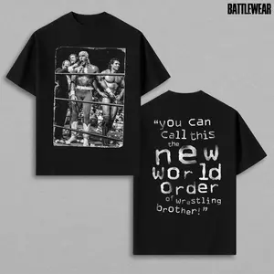 nWo “The Third Man” T-Shirt for Men and Women, Hulk Hogan Tribute Shirt, Hulkamania Lives Forever, RIP Legend Wrestling Tee Cotton Menswear