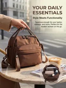 WDX Lightweight Little Curve Tote Bag,Small (11 x 5.1 x 11 inch））)Handbag ，crossbody bags for women  ,everyday purse,work bags, trendingpurse for 2026  ,tote bag for school ,cute shoulder bagsFashionable Zipper  Bag for Daily Used,