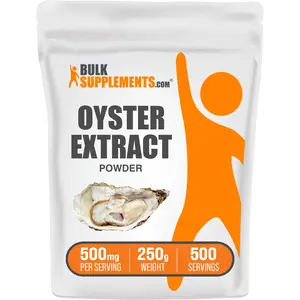 BulkSupplements Oyster Extract Powder - Edible - Healthcare - Natural Fiber - Oyster Shell - 100g-1kg - 500mg per Serving