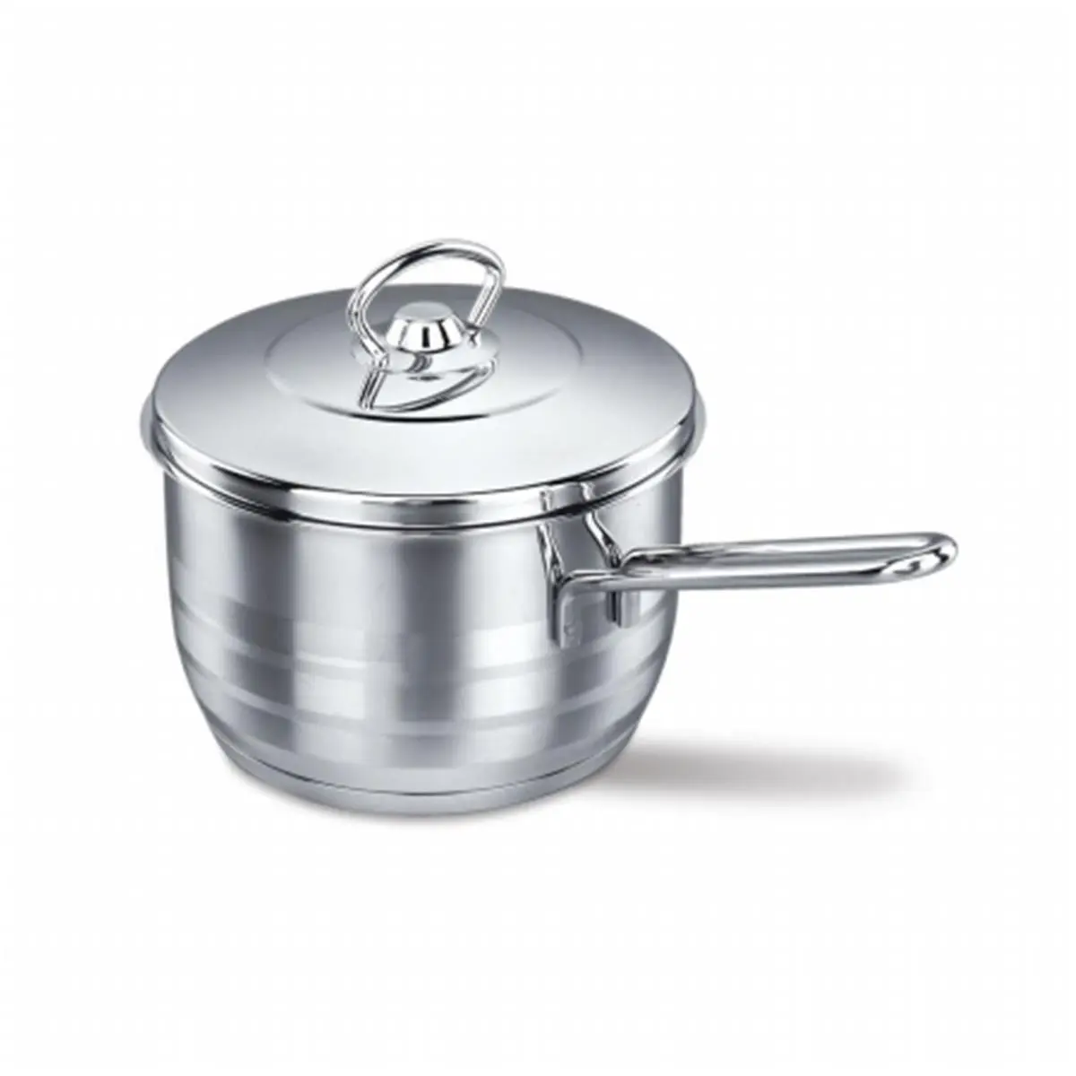 YBMHome A1892 Stainless Steel Capsulated Saucepan- High Polish Finish - 2 Quart