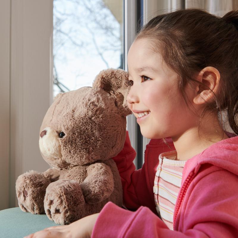 GUND Forever Friends Promise: Kai Teddy Bear Plush Toy, Premium Stuffed Animal for Ages 1 and Up, Taupe, 12”