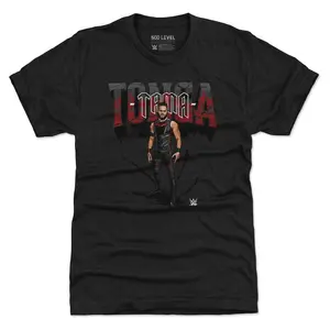 Men's 500 Level Heather Black Tama Tonga Grunge Tri-Blend T-Shirt, Tama Tonga T-Shirt, Pro Wrestling Fan Shirt,