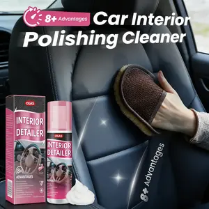 Car Interior Polishing Agent - Polishing Cleaner For Car Interior Detailing,Car Leather Interior Care, Cleaning & Maintenance,User Friendly TrimRestorer, Automotive Accessories, Dashboard Leather Cleaner,100ml