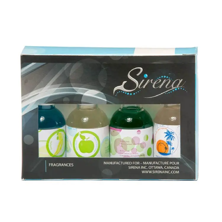 Sirena Fragrance Pack for Twister Home Cleaning System - Aroma Blend Scented Freshener Oils (4 Bottles: Eucalyptus Mix, Pine, Tropical Escape, Sage) - Aromatherapy Diffuser Oil, Easy to Use, Add to Water, Fill with Scent, Nasal Relief
