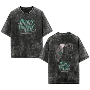 [EOVCAU] [COLLECTION]Hold On Till May V2 I Can'T Hear Your Voice Tour 2025 Pierce The Veil Heavy Metal Washed Shirt Unisex Oversize Rock Band Cotton Gift For Rock Music Lovers Vintage 90s Graphic Tees，Casual Short Sleeve Crew Neck T-Shirt For Summer