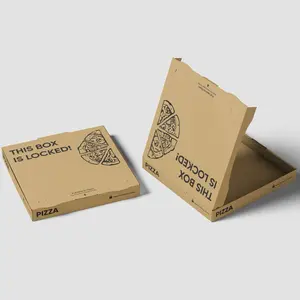Lock Pizza Box - Secure Food Packaging for Takeout and Delivery