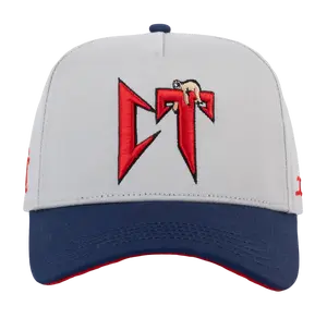 JC HATS CT NATAEL CANO CORRIDOS TUMBADOS GREY NAVY SNAPBACK HAT 1844 GRAYNVY