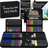 Shuttle Art 103/116/124-Pack Artist Quality Pencils Set - Drawing Supplies Kit with Assorted Colored, Graphite Pencils, Sketch Pad in Portable Case, for Beginners, Adults, Birthday Gifting (Office Stationery),techvibes