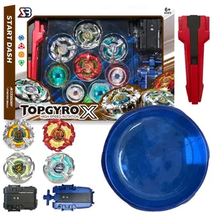 Annual X Series Battle Armor Spinning Top Gyro Gift Box Set, Includes 4 Gyros & Launchers, Perfect for Holiday Gifts, Birthdays, Christmas, New Year