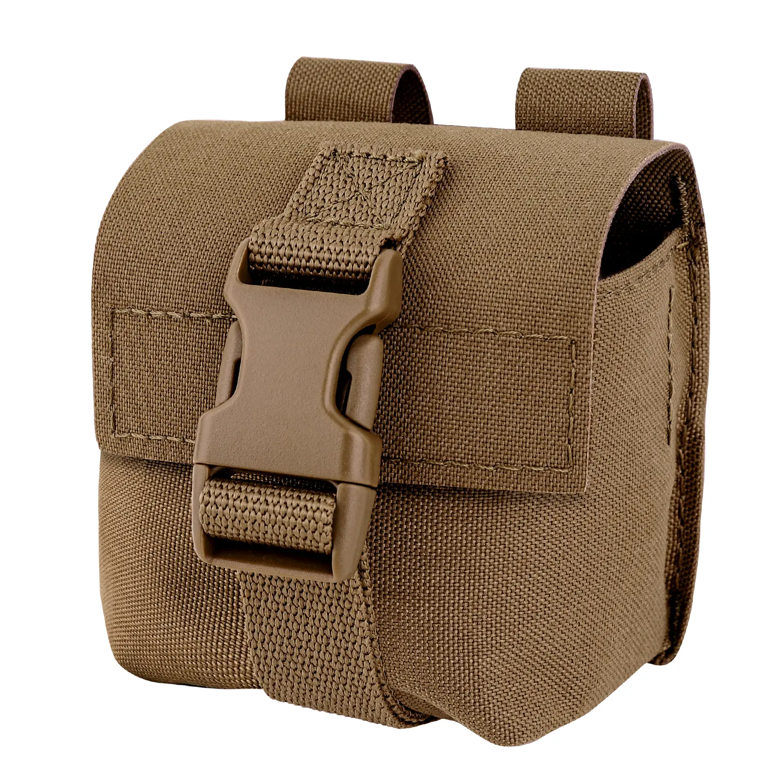 KRYDEX Tactical Pouch, 500D Nylon Lightweight EDC Beltbag with MOLLE/PALS Mount for Grenades & Utility Gear, Tactical Pack, Dump Pouch For Belt, Pals / Molle Compatible, Waist Bag, Compact, Buckle, Pals/Molle Mount For Gear-Ready Gear