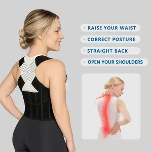 Adjustable Posture Corrector Back Brace Shoulder Straightener, Training Belt, Improves Hunchback, Relieves Shoulder Pain, Corrects Back and Spine Posture, Suitable for Exercise