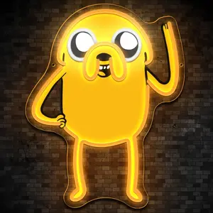 Jake the Dog Neon Sign for Wall Decor LED Light USB Powered Dimmable Art Signs for Bar Pub Store Man Cave Kids Room