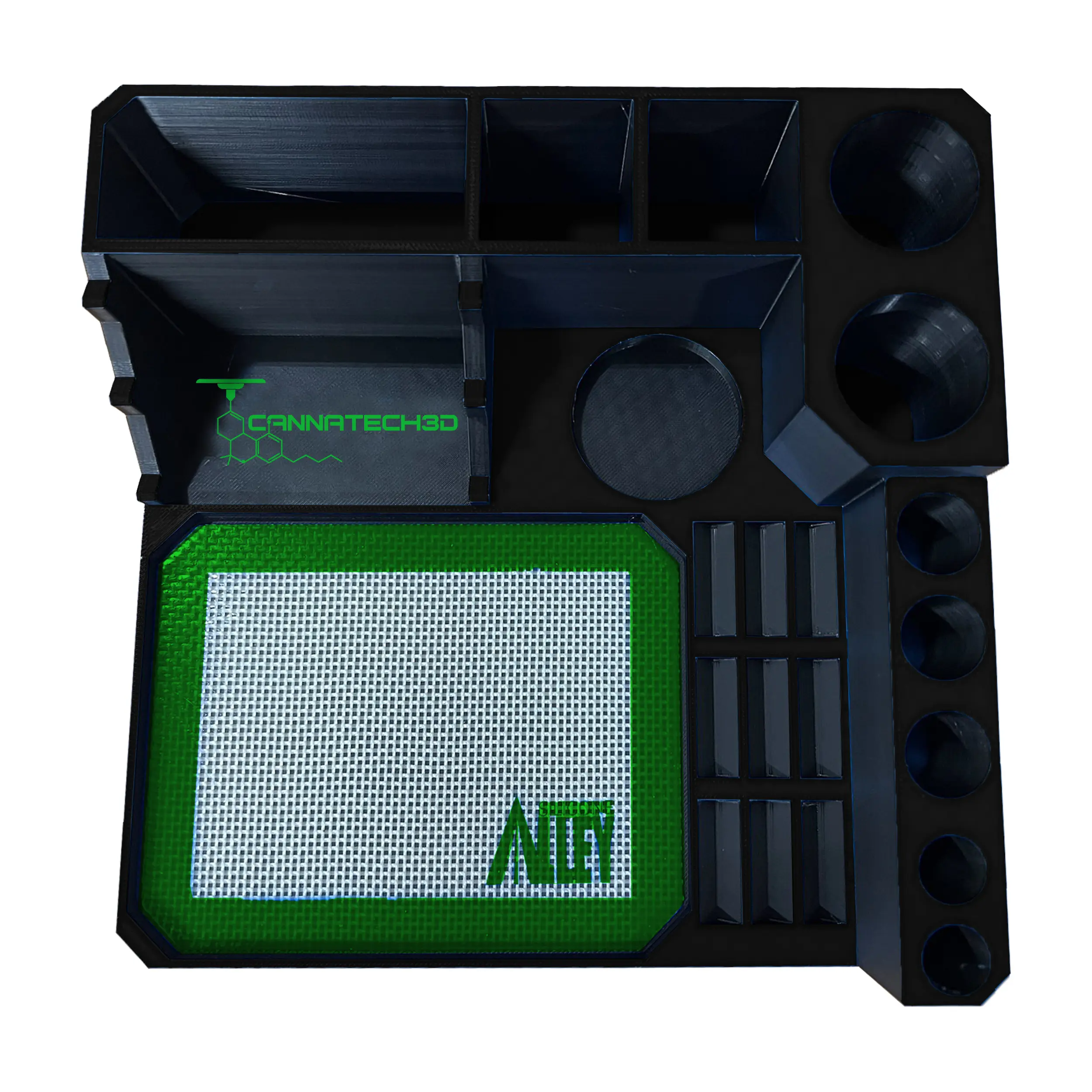 CANNATECH3D Wax Carving Tray with Silicone Mat | Sleek, Functional, and Long-Lasting