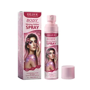 Eelhoe Stage Makeup Glitter Spray Facial Clavicle Brightening Glitter Natural Stereoscopic Long-Lasting Highlighter Spray Moisturize Moisturizing bronzer Cosmetic Hydrate bronzer